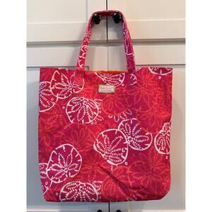 Lilly Pulitzer X Estee Lauder pink/orange floral tote